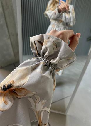 ❗️ sale ❗️ сукня міді софт принт4 фото
