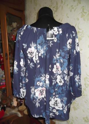 Блуза принт цветы3 фото