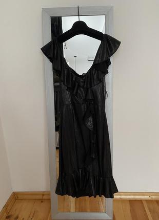 Girls on film вечірнє легеньке плаття/сарафан чорного кольору з переливом нове з біркою6 фото