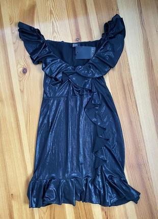 Girls on film вечірнє легеньке плаття/сарафан чорного кольору з переливом нове з біркою2 фото