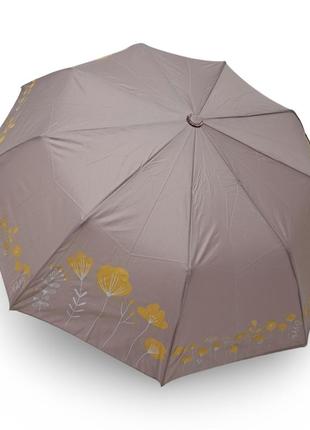 Зонт женский toprain полуавтомат с узором по краю #0118