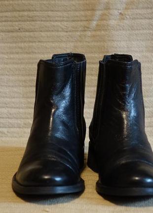 Витончені чорні шкіряні чоботи - челсі sirmione італія 36 р.2 фото