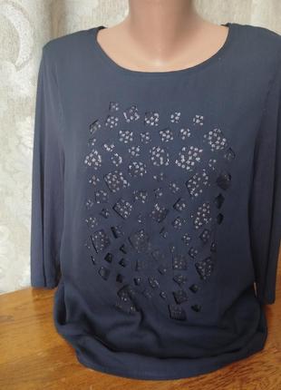 Блузка комбінована