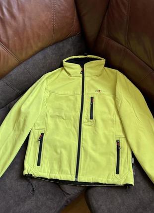 Спортивна куртка cc sportswear softshell equipment waterproof breathable оригінальна салатова3 фото