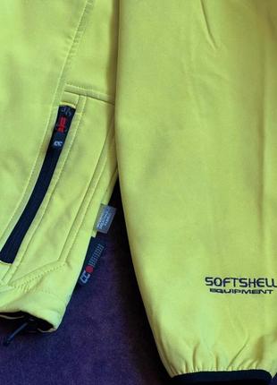 Спортивна куртка cc sportswear softshell equipment waterproof breathable оригінальна салатова4 фото