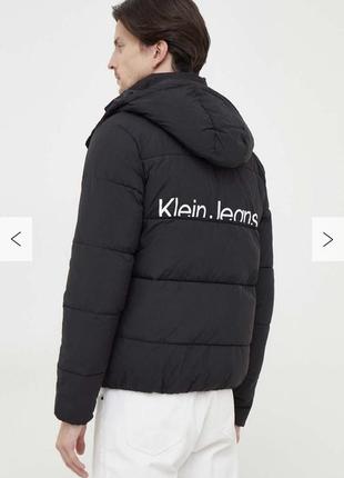 Куртка calvin klein jeans чоловіча колір чорний зимова