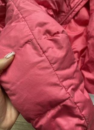 Яркий стильный розовый спортивный натуральный куртка пуховик barbie reebok 36/s9 фото