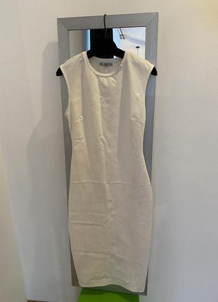Zara літнє плаття/сарафан білосніжного кольору в ідеальному стані3 фото