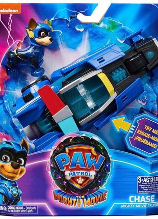 Щенячий патруль автомобіль чейза paw patrol the mighty movie toy car chase mighty pups