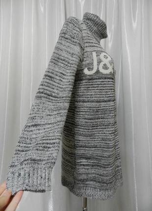 ✅вязаный свитер туника платье с горловиной размер оверсайз 44-563 фото