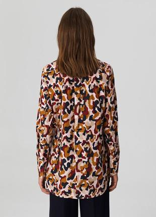 Блуза сорочка malene birger розмір 34 // бавовна рубашка камуфляж2 фото