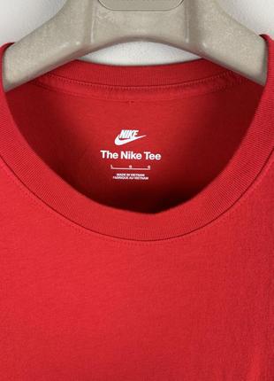 Nike club tee футболка найк червона нова котон carhartt бавовна вишитий логотип diesel лого свуш7 фото