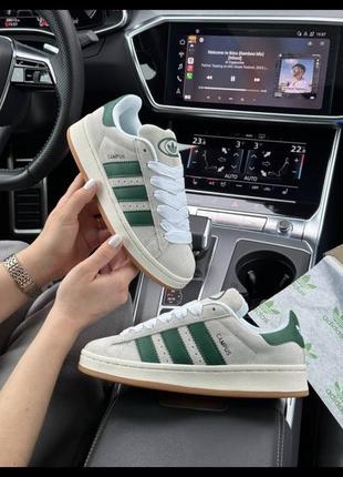 Жіночі кросівки adidas campus prm gray green