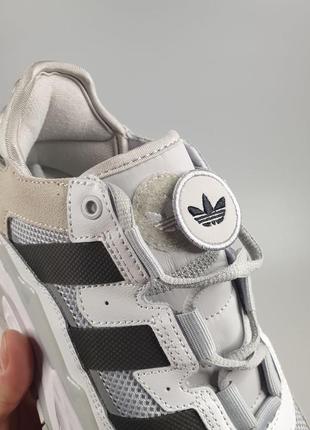 Adidas niteball  •white silver gray•9 фото