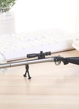 Ручка снайперська гвинтівка 3шт. чорні гелеві ручки снайперська гвинтівка. оригінальна гелева ручка (3шт)