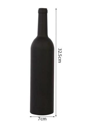 Набор для вина (в виде бутылки) инструменты сомелье, кейс с винными принадлежностями.4 фото