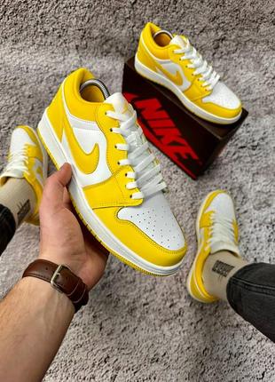 Кросівки nike air jordan low (yellow)