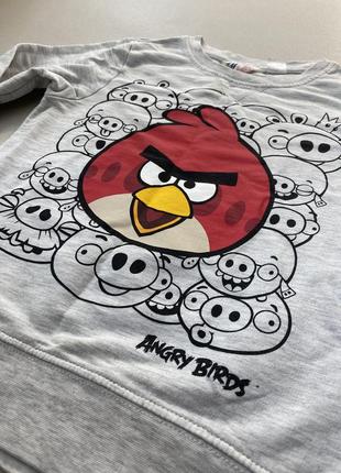 Свитшот худи angry birds от h&m возраст 4-6 лет2 фото