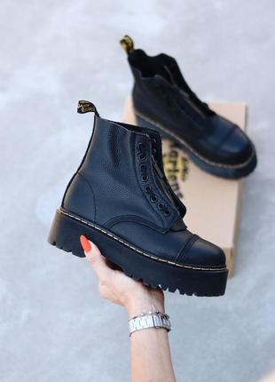 Dr. martens sinclair zip black жіночі черевики мартінс 🆕 чорні