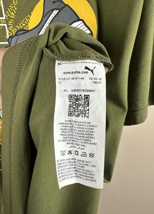 Puma футболка чоловіча котон бавовна нова кофта carhartt майка принт логотип зелений хакі hugo boss7 фото