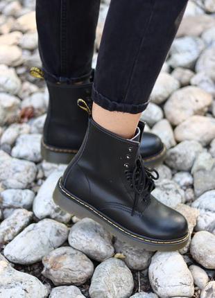 Dr. martens 1460 black 🆕 женские ботинки  мартинс 🆕 черные на коричневой подшве7 фото