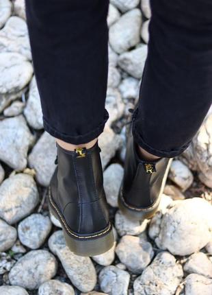 Dr. martens 1460 black 🆕 женские ботинки  мартинс 🆕 черные на коричневой подшве4 фото