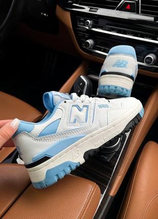 Нью беленс кросівки new balance 550 unc white university blue