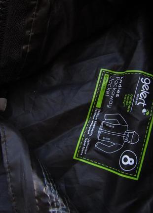 Дощовик куртка вітровка вітрозахисна водонепроникна з капюшоном gelert packaway waterproof black7 фото
