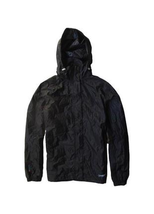 Дощовик куртка вітровка вітрозахисна водонепроникна з капюшоном gelert packaway waterproof black6 фото