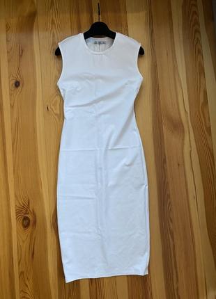 Zara літнє плаття/сарафан білосніжного кольору в ідеальному стані6 фото