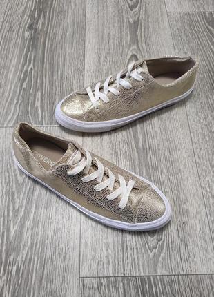 Шикарные золотистые кеды кеди с напылением converse all star 39-40p1 фото