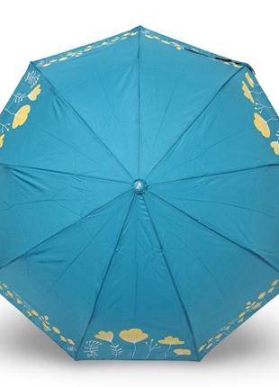 Зонт женский toprain полуавтомат с узором по краю #011833 фото