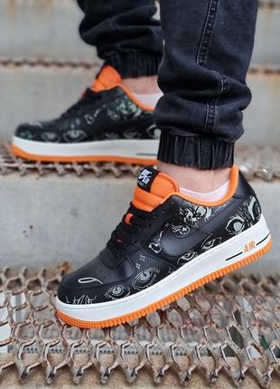 Nike air force black orange