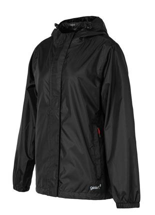 Дощовик куртка вітровка вітрозахисна водонепроникна з капюшоном gelert packaway waterproof black4 фото