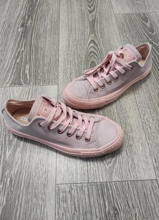 Нежные розовые кеды кеди нубук оригинал converse all star 37-38p1 фото