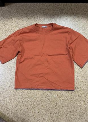 Футболка/помаранчева/жіноча/котонова/