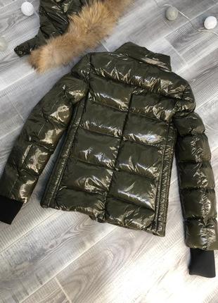 Лаковая куртка монклер женская глянцевая куртка moncler2 фото