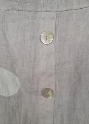 Шикарна італійська лляна блуза італія бохо6 фото