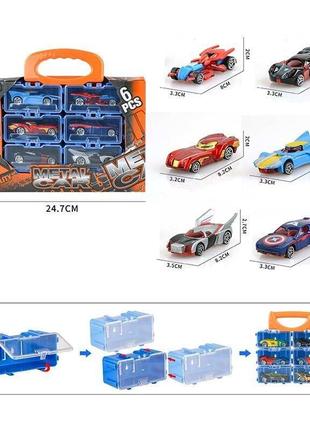 3101-2 набір машин, 6 металопластикових машин, окремі контейнери, у коробці