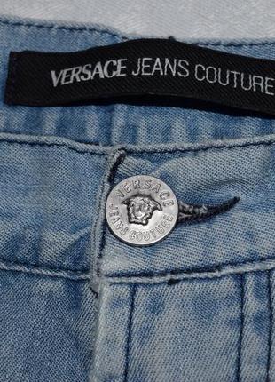 Женские джинсы versace jeans couture, голубые джинсы средняя посадка2 фото