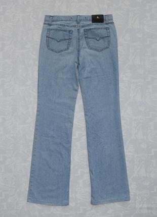 Женские джинсы versace jeans couture, голубые джинсы средняя посадка4 фото