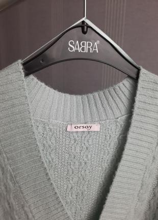 Ніжний пуловер мятного кольору orsay3 фото