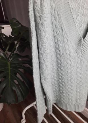 Ніжний пуловер мятного кольору orsay6 фото