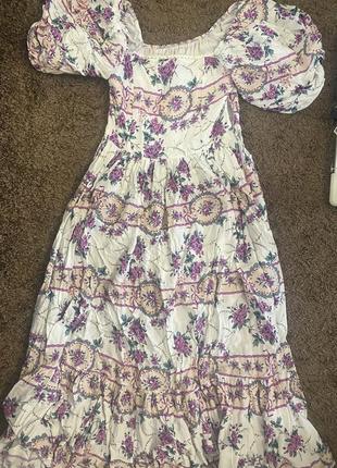 Сукня максі в квітковий принт