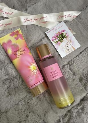 Набір victoria’s secret  bright mariposa apricot1 фото