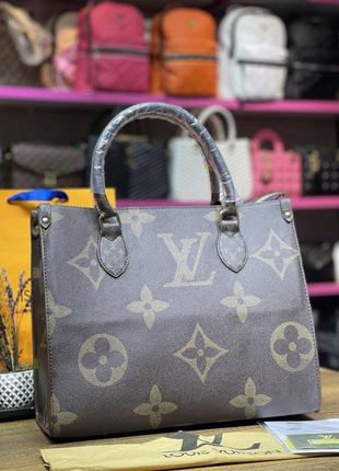 Женская сумка шоппер в стиле эхо виттон, материал экокожа фурнитура металл внутри бархат, люкс качество производитель туречки.6 фото