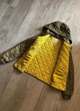 Куртка піджак бомбер кольору хакі від zara6 фото