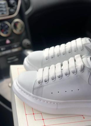 Alexander mcqueen white pearl  🆕 женские кроссовки маквин 🆕 белые3 фото