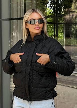 Куртка стьогана в стилі zara, якісна плащівка,  базова, синтепон.
