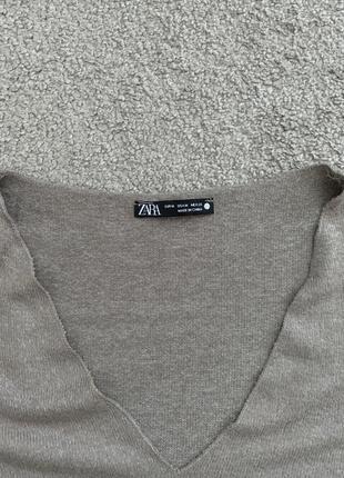 Кофта пуловер лонгслів светр бренд база оверсайз тренд зара3 фото